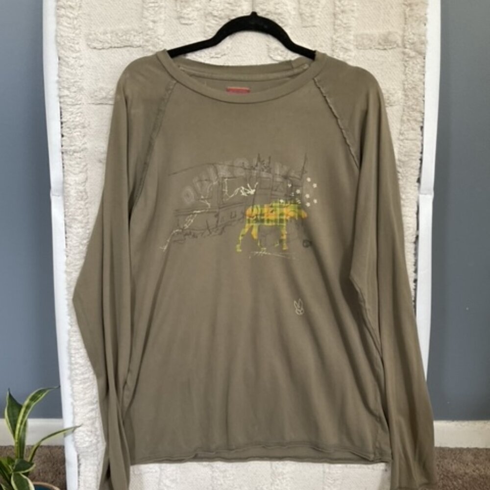 Greenery Print Lightweight Longsleeve